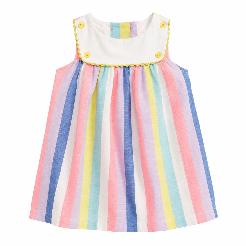 Mini Boden Nautical Stripe Baby Dress 12-18 Months